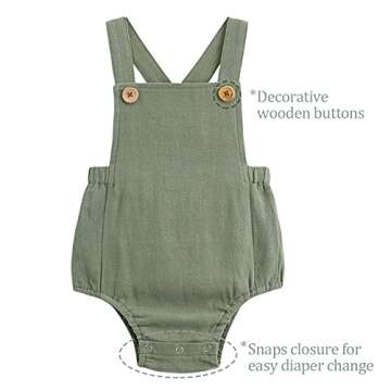 Simplee kids Unisex Baby Onesie Cute Baby Romper Boy Infant Summer Jumpsuits Sleeveless
