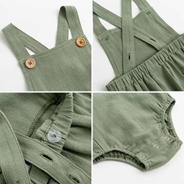 Simplee kids Unisex Baby Onesie Cute Baby Romper Boy Infant Summer Jumpsuits Sleeveless