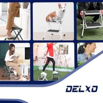 Delxo 2 Step Mini Stool – Lightweight and Portable