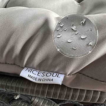 NICESOUL Egg Chair Outdoor Indoor Wicker Hanging Egg Chair