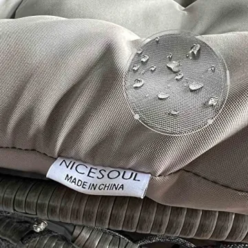 NICESOUL Egg Chair Outdoor Indoor Wicker Hanging Egg Chair