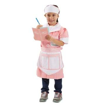 Melissa & Doug Waitress Role Play Costume Set for Kids