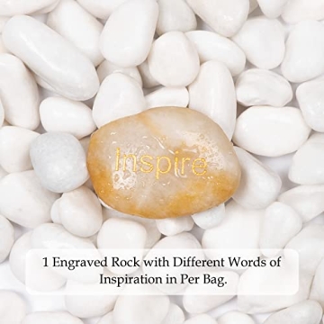 Ausluru 11lbs White Natural River Rocks for Home Decor