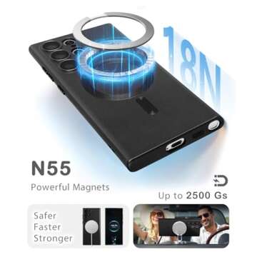 Amzfield Magnetic Case for Samsung Galaxy S22 Ultra