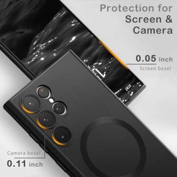 Amzfield Magnetic Case for Samsung Galaxy S22 Ultra