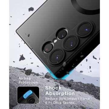 Amzfield Magnetic Case for Samsung Galaxy S22 Ultra