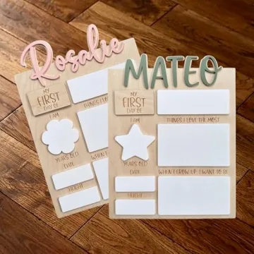 CustomLove First Day of School Sign - Ideal Gift for Kids