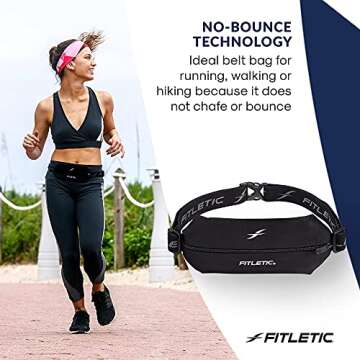 Fitletic Active Lifestyle Fanny Pack & Mini Sports Running Belt for All Occasions