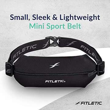 Fitletic Mini Sports Running Belt - Lightweight & Adjustable