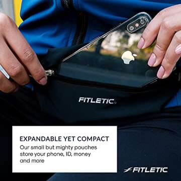 Fitletic Mini Sports Running Belt - Lightweight & Adjustable