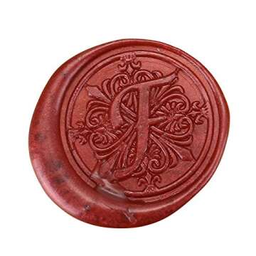 Classic Wooden Letter F Alphabet Letter Initial Wax Classic Sealing Wax Seal Stamp