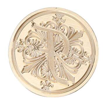 Classic Wooden Letter F Alphabet Letter Initial Wax Classic Sealing Wax Seal Stamp