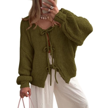 PRETTYGARDEN Women's Chunky Knit Cardigan for Fall