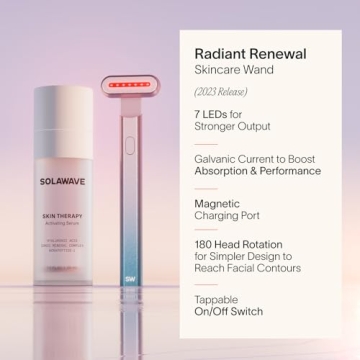 Solawave Facial Wand & Skin Serum Set for Radiant Skin