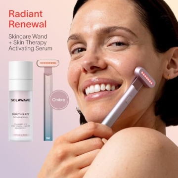 Solawave Facial Wand & Skin Serum Set for Radiant Skin