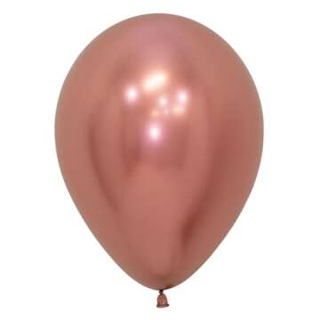 Sempertex 11" Reflex Rose Gold Sempertex Balloons (50 Count) (Rose Gold)