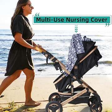Stylish UHINOOS Nursing Cover For Discreet Breastfeeding