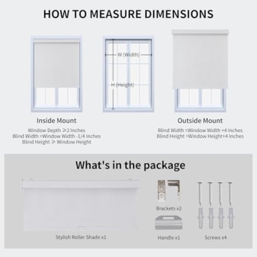 Joydeco Blackout Roller Shades for Total Light Control