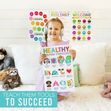 Colorful Feelings Charts for Kids - Emotion Regulation Posters