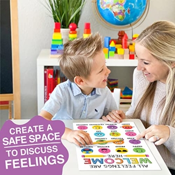 Colorful Feelings Charts for Kids - Emotion Regulation Posters