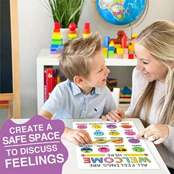 Colorful Feelings Charts for Kids - Emotion Regulation Posters