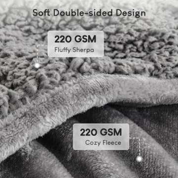 Cozy 20lbs Cottonblue Weighted Blanket for Adults