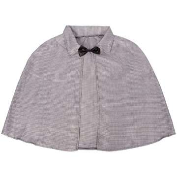 Tigerdoe Detective Costume Adults – 3 Pc Set – Sleek Hat, Stylish Cape, Magnifying Glass