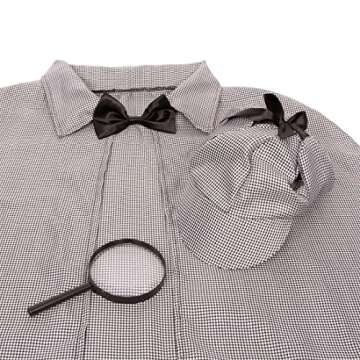 Tigerdoe Detective Costume Set with Hat and Cape