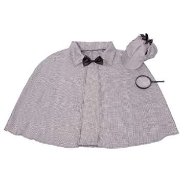 Tigerdoe Detective Costume Set with Hat and Cape