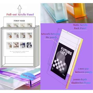 Passat 16x20 Acrylic Floating Frame - Modern Decor