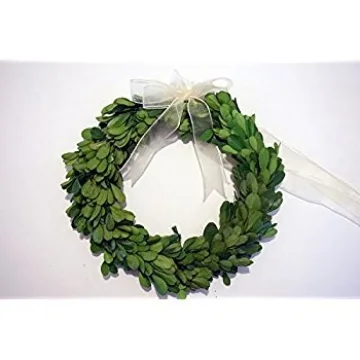 Charming Preserved Boxwood Wreath for Elegant Decor