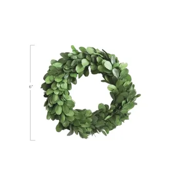 Charming Preserved Boxwood Wreath for Elegant Decor