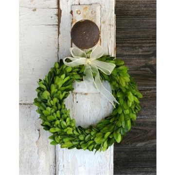 Charming Preserved Boxwood Wreath for Elegant Decor