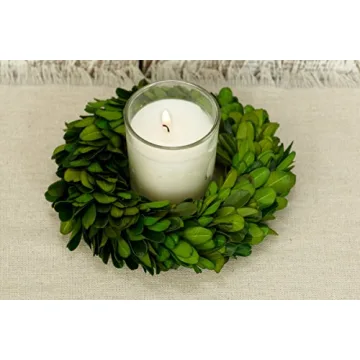 Charming Preserved Boxwood Wreath for Elegant Decor