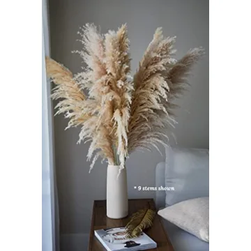3 Stems XL Dried Pampas Grass Home Decor Wedding