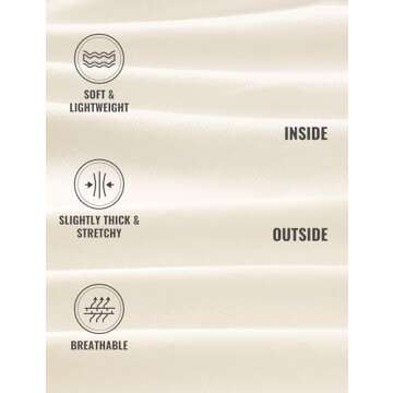 CRZ YOGA Hoodies for Men French Terry Hooded Sweatshirts Workout Athletic Casual Pullover Tops with Pocket White Apricot Large