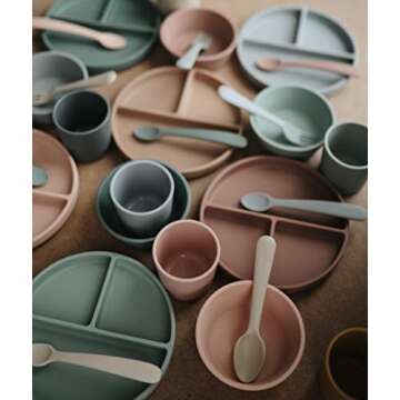 mushie Silicone Suction Bowl in Stylish Colors