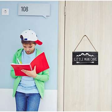 Mountain Nursery Decor for Kids - Wood Hanging Sign