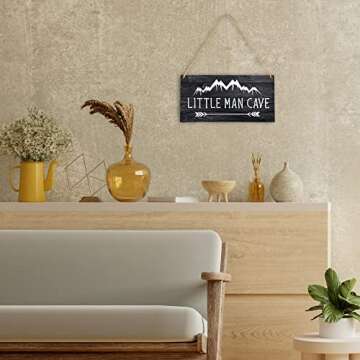 Mountain Nursery Decor for Kids - Wood Hanging Sign