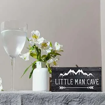 Mountain Nursery Decor for Kids - Wood Hanging Sign