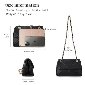 Stylish Gladdon Quilted Crossbody Purse for Women
