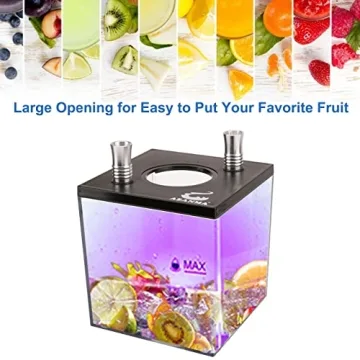 Wide Open Easy Clean Hookah Set with LED - ASANMA