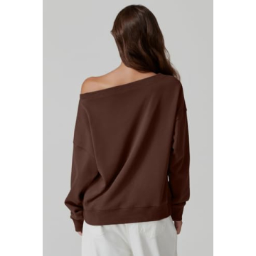 Trendy Off Shoulder Sweatshirt for Women | QINSEN