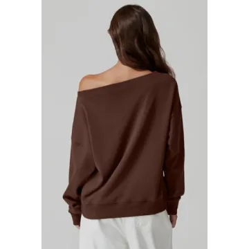 Trendy Off Shoulder Sweatshirt for Women | QINSEN
