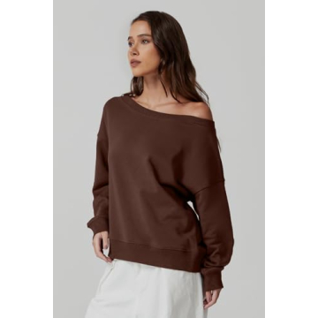 Trendy Off Shoulder Sweatshirt for Women | QINSEN