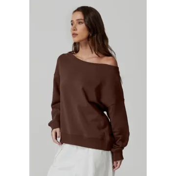 Trendy Off Shoulder Sweatshirt for Women | QINSEN