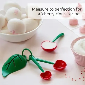OTOTO Mon Cherry Measuring Spoons Set - Cute Kitchen Gadgets