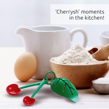 OTOTO Mon Cherry Measuring Spoons Set - Cute Kitchen Gadgets