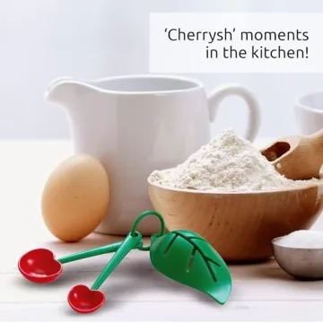 OTOTO Mon Cherry Measuring Spoons Set - Cute Kitchen Gadgets