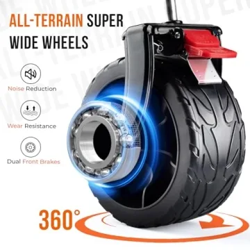 Overmont Folding Wagon: 330lbs Capacity & All-Terrain Wheels